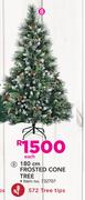 180cm Frosted Cone Tree-Each