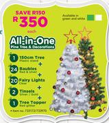 All In One Pine Tree And Decorations-Each