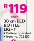 30cm LED Bottle Light-Each