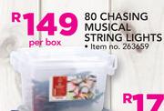 80 Chasing Musical String Lights-Per Box