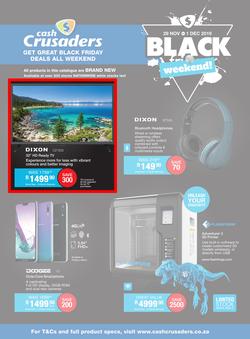 Cash Crusaders : Black Weekend (29 Nov - 1 Dec 2019), page 1