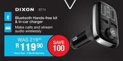 Dixon Bluetooth Hands-Free Kit & In-Car Charger BT74