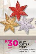 28cm Glitter Stars-Each