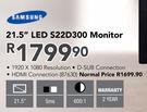 Samsung 21.5" LED S22D300 Monitor