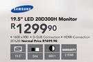 Samsung 19.5" LED 20D300H Monitor