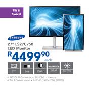 Samsung 27" LS27C750 LED Monitor