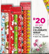 3 pack Celebrate Wrap-Per Pack