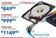 Toshiba 1TB 2.5" Hard Drive