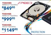 Toshiba 500GB 2.5" Hard Drive