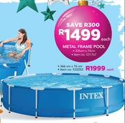 Metal Frame Pool 305cm x 76cm