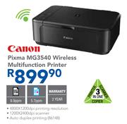 Canon Pixma MG3540 Wireless Multifunction Printer
