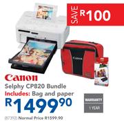 Canon Selphy CP820 Bundle+Bag And Paper