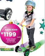 Turtles Push Start Scooter