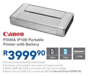 Canon Pixma IP100 Portable Printer With Battery