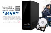 Seagate Business NAS 2TB Single Bay + 2TB Internal HDD