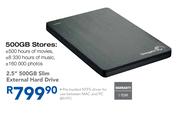Seagate 2.5" 500GB Slim External Hard Drive
