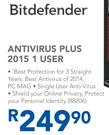 Bitdefender Antivirus Plus 2015 1 User