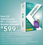 Kaspersky Pure 3.0 Total Security PC+ 2 Android Devices Software
