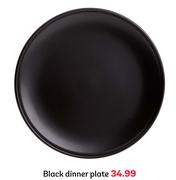 Black Dinner Plate