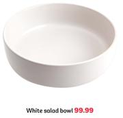 White Salad Bowl