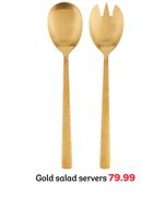 Gold Salad Servers