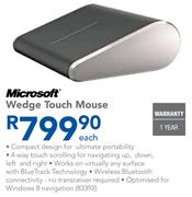Microsoft Wedge Touch Mouse-Each