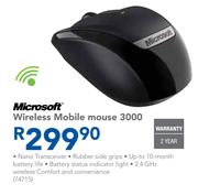 Microsoft Wireless Mobile Mouse 3000