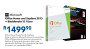 Microsoft Office Home and Student 2013 + Bitdefender IS 1 User