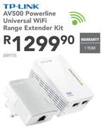 TP-Link AV500 Powerline Universal Wi-Fi Range Extender Kit