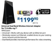 Netgear Universal Dual Band Wireless Internet Adapter For TV & Blu-Ray WNCE3001