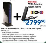 Netgear WiFi DSL Modem Router 802.11n Dual Band Gigabit DGND3700
