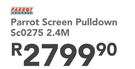 Parrot Products Parrot Screen Pulldown Sc0275 2.4M