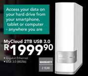 WD MyCloud 2TB USB 3.0