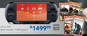 PSP Black Console+ 4 PSP Games