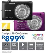 Nikon Coolpix S2800 Camera