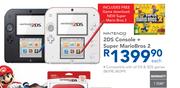 Nintendo 2DS Console + Super MarioBros 2 Each
