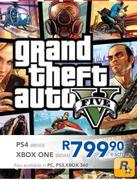 PS4 Xbox One Grand Theft Auto Five Each