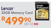 Lexar 32GB Memory Card