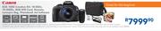 Canon EOS 100D Creative Kit:18-55DC,75-300DC,8GB WiFi Card, Remote,Lowepro Bag,Photobook Ad Software