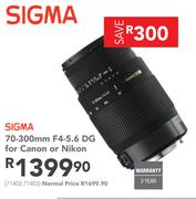 Sigma 70-300mm F4-5.6 DG For Canon Or Nikon