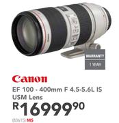 Canon EF 100-400mm F 4.5-5.6L IS USM Lens
