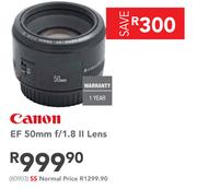 Canon EF 50mm f/1.8 11 Lens