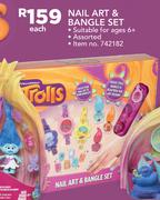 Troll Nail Art And Bangle Set-Each