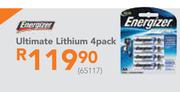 Energizer Ultimate Lithium 4 Pack
