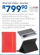 Apple iPad Air Folio-Scarlet-Each