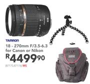 Tamron 18-270mm F/3.5-6.3 For Canon Or Nikon
