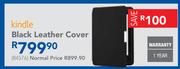 Kindle Black Leather Cover