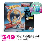Hot Wheels Track Playset + Car-Each