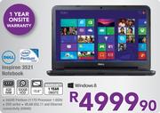Dell Inspiron 3521 Notebook-Pentium