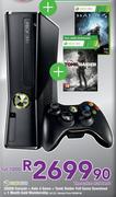 Xbox 360 250GB Console+ Halo 4 Game+ Tomb Raider Full Game Download+1 Month Gold Membership